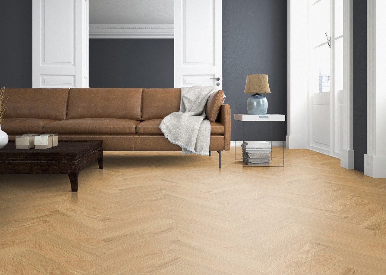 Cavinato S.p.A. - BOTTICELLI Oak herringbone 90°