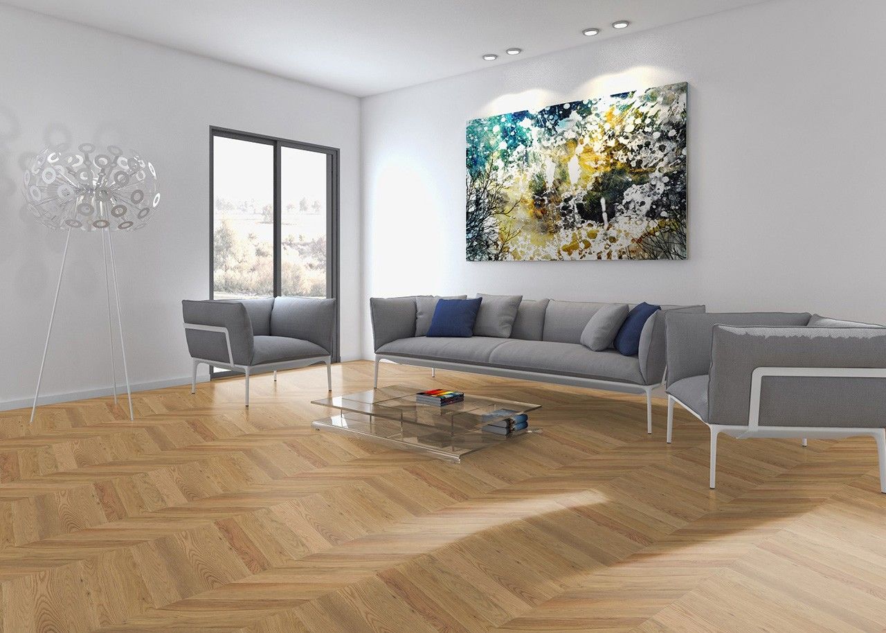 CARAVAGGIO Rovere spina di pesce 60° Chevron